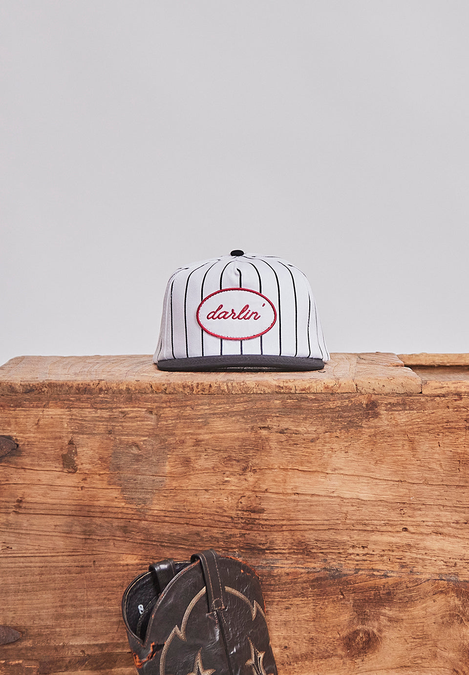 DARLIN'® Pinstripe Snapback Red/White