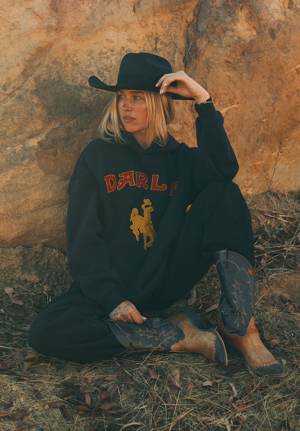 Rider Oversized Hoodie - Black