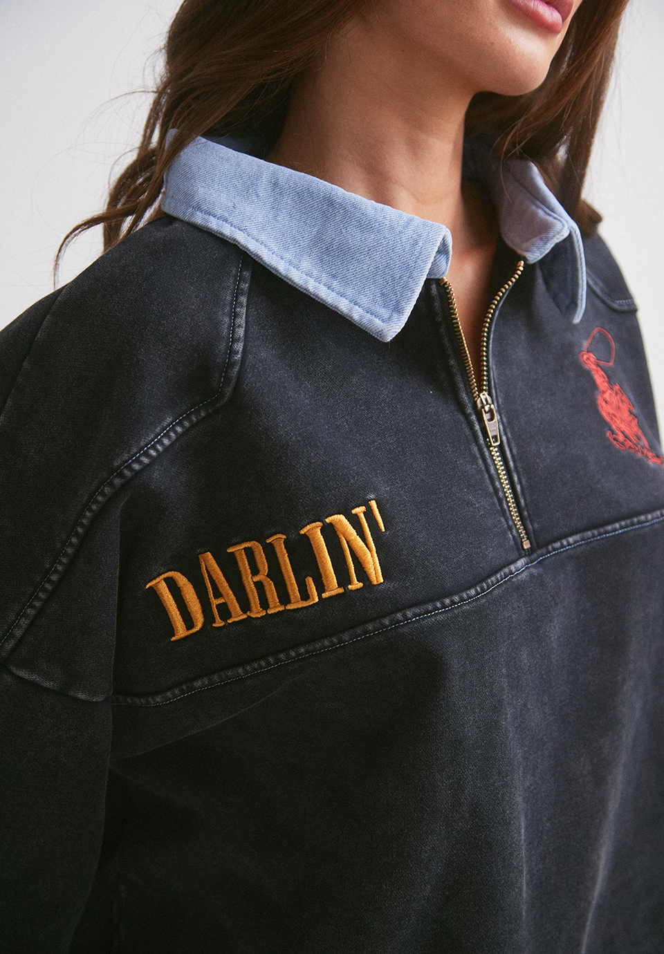 87s Quarter Zip  - Vintage Black