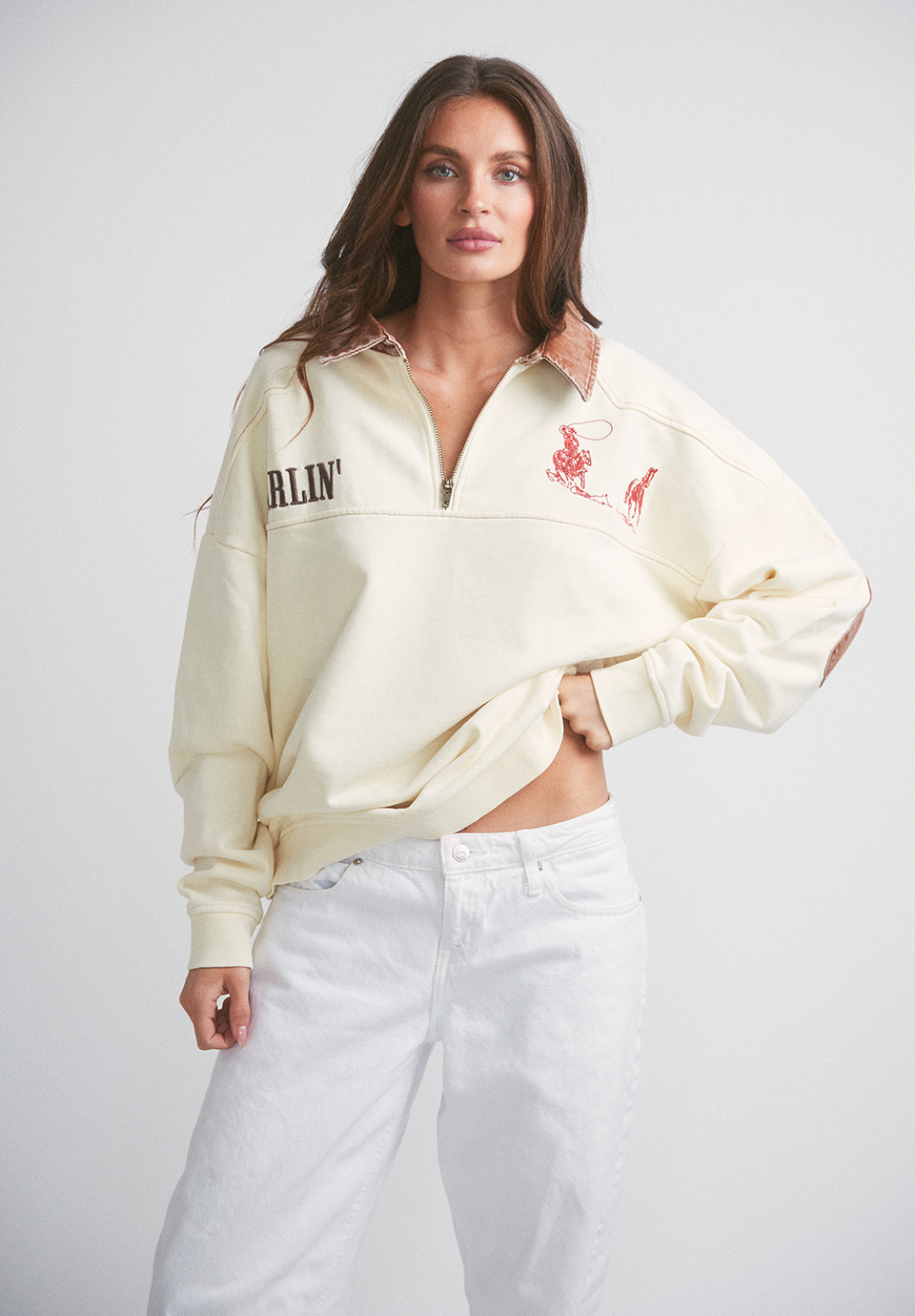 87s Quarter Zip  - Ivory