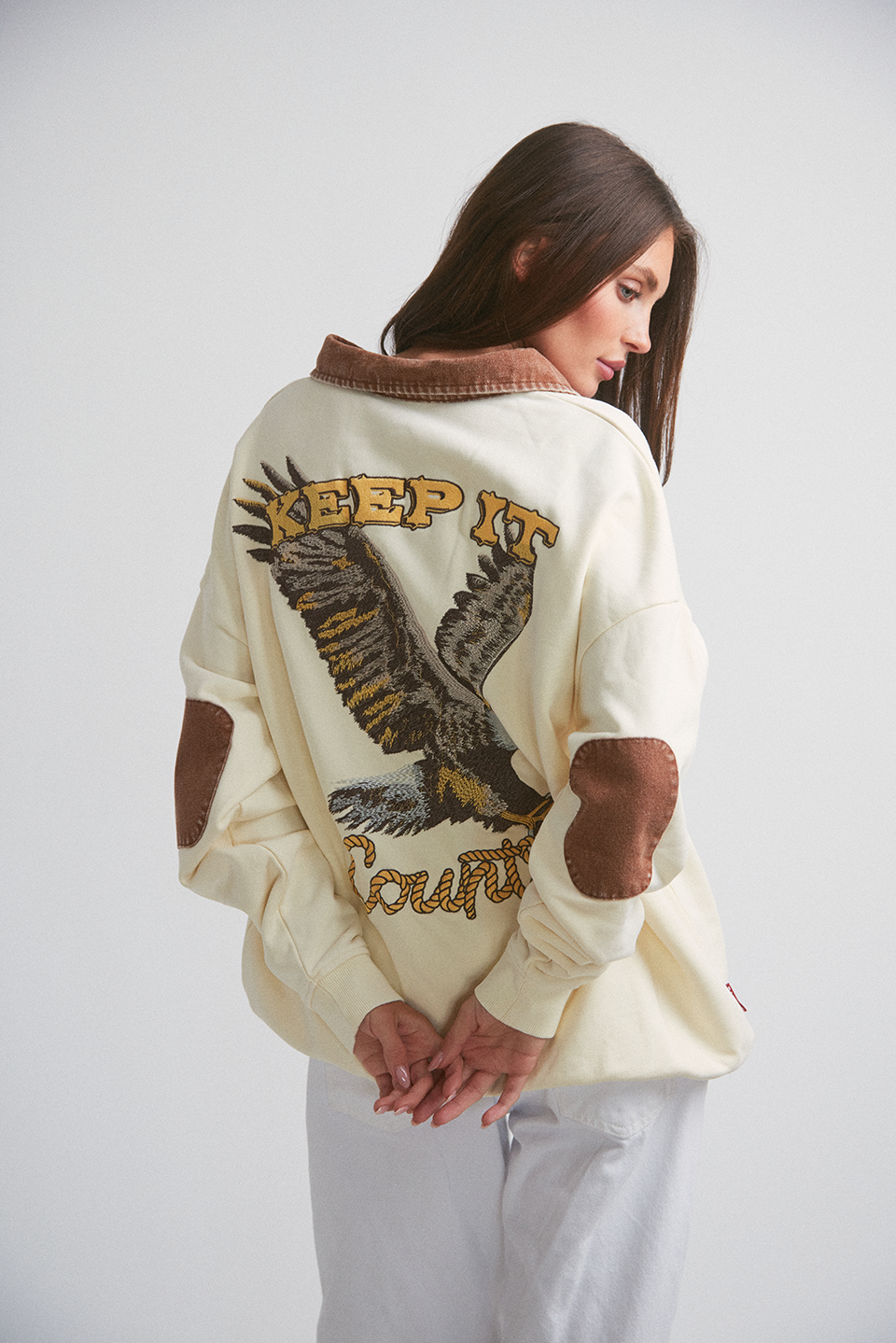 87s Quarter Zip  - Ivory