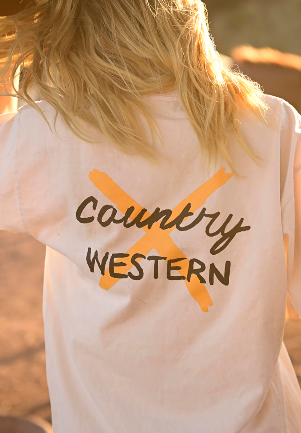 Country Western Short Sleeve - Creme