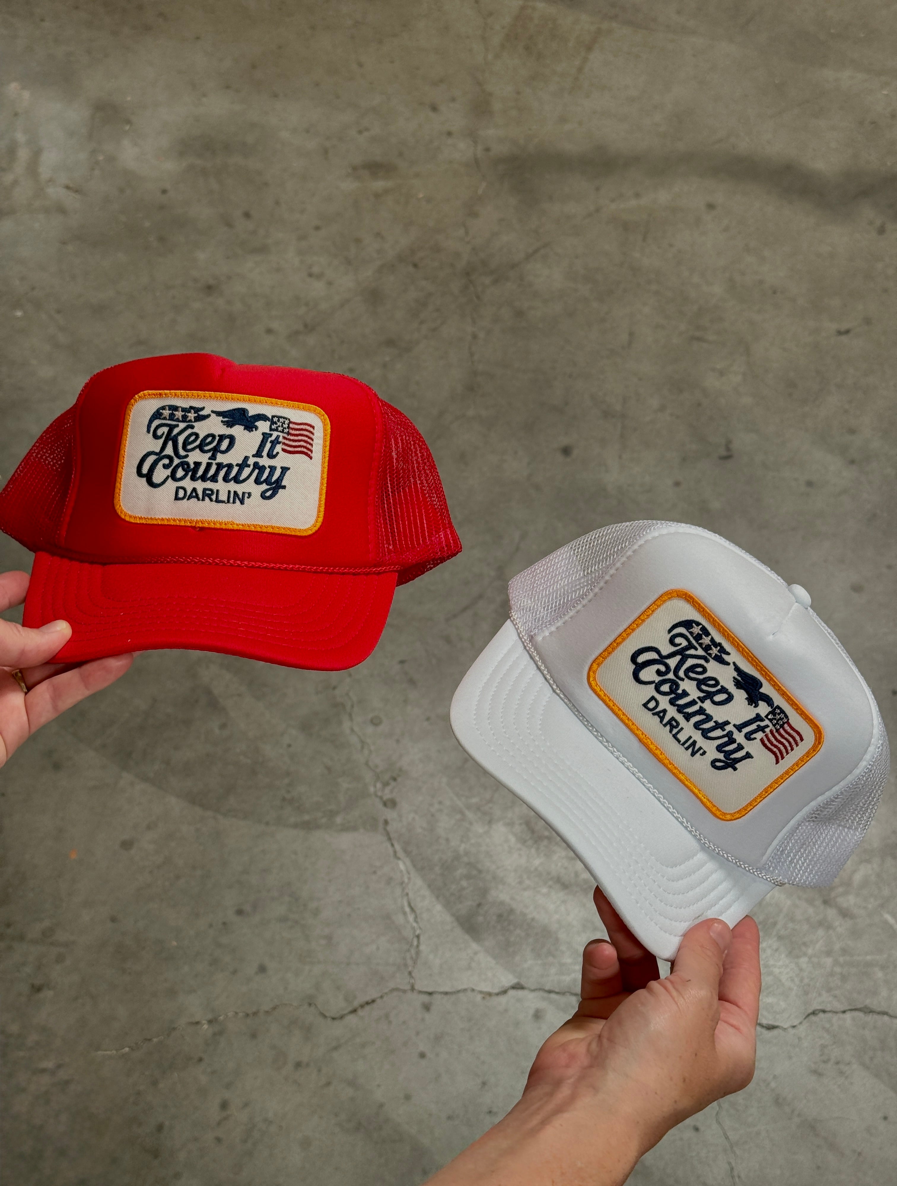 Keep it Country Trucker - White