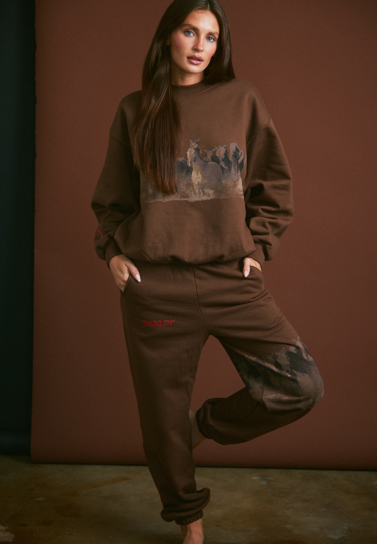 WILD HORSE Sweatpants - Tobacco