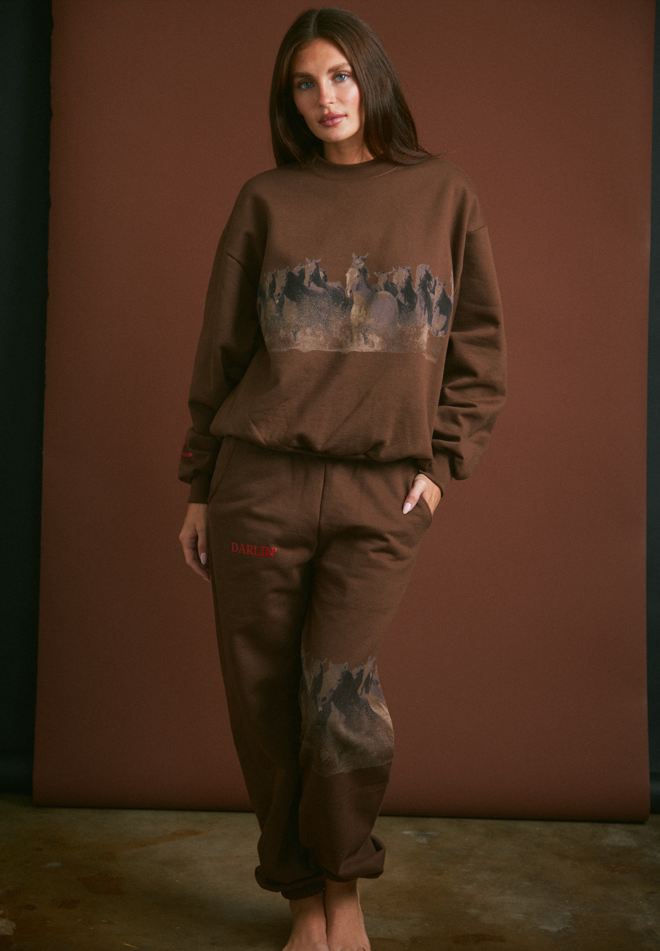 WILD HORSE Sweatpants - Tobacco