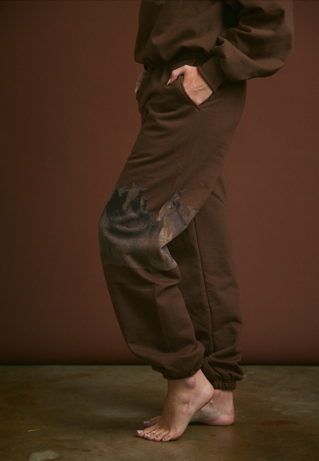 WILD HORSE Sweatpants - Tobacco