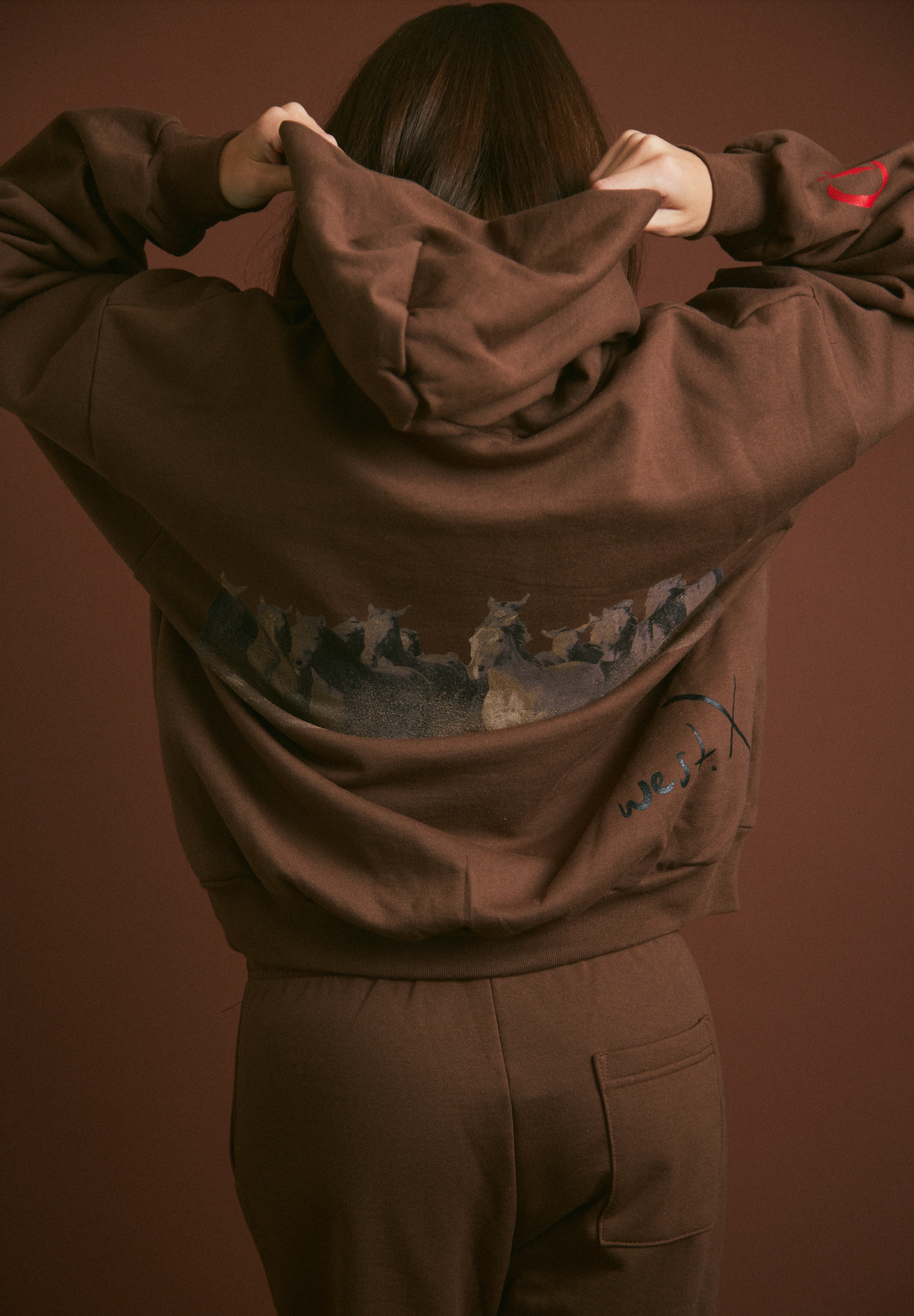 WILD HORSE Hoodie - Tobacco