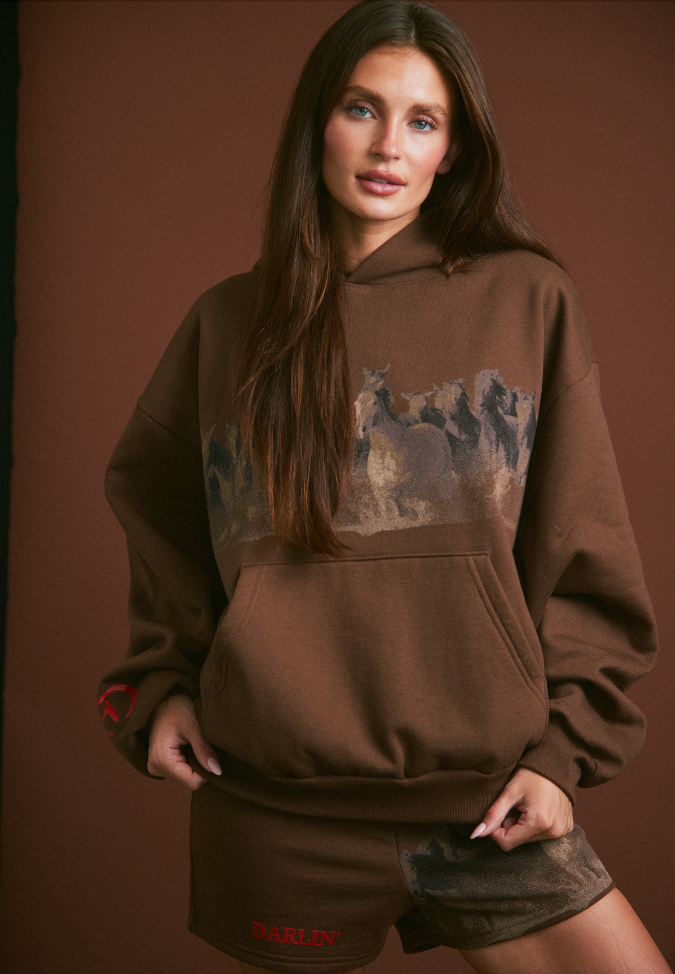WILD HORSE Hoodie - Tobacco