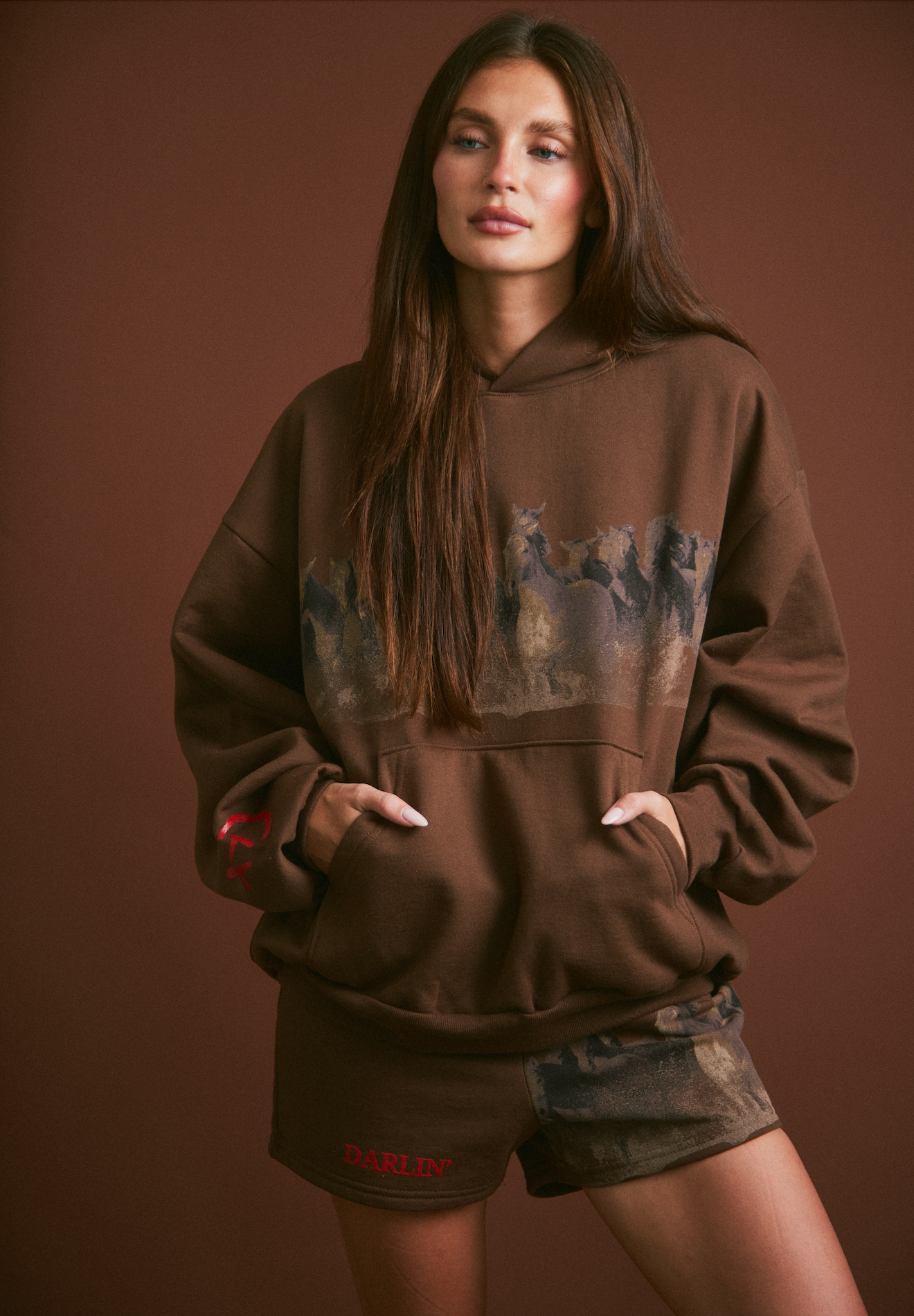 WILD HORSE Hoodie - Tobacco