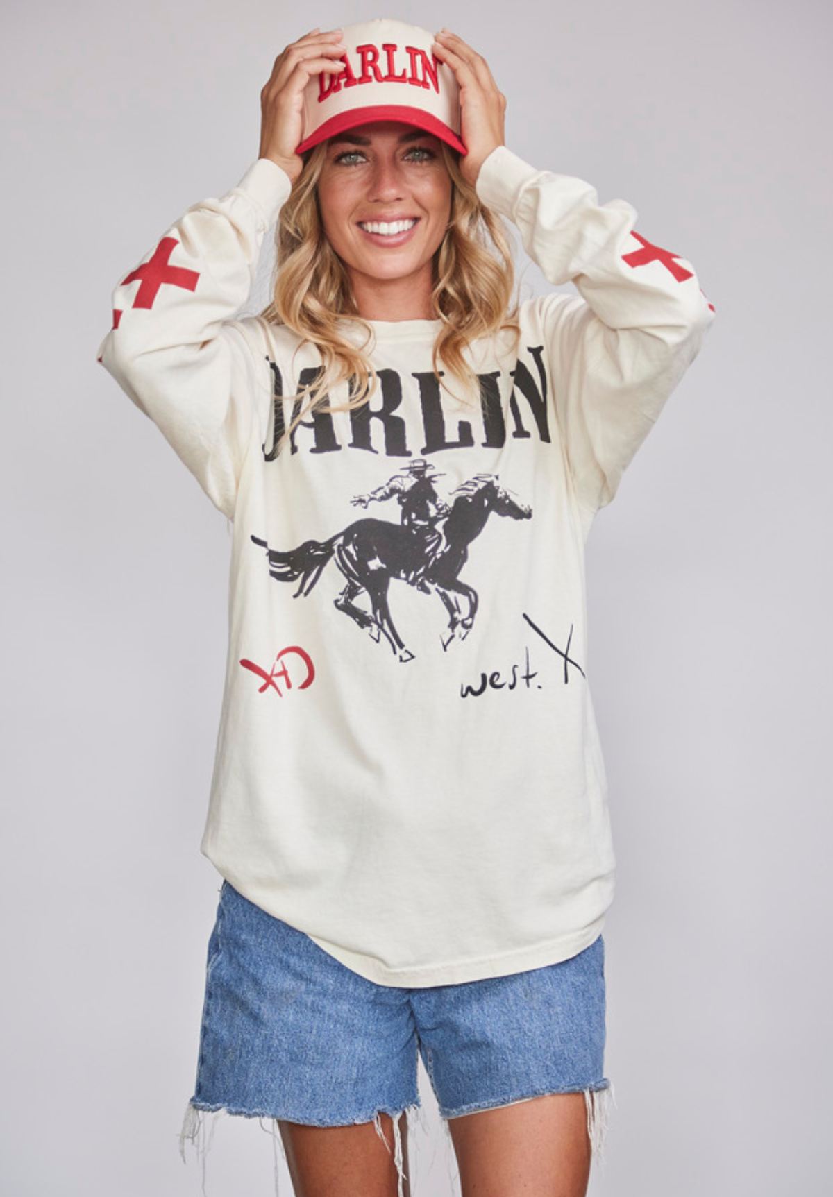 DARLIN'® Snapback Cream/Red