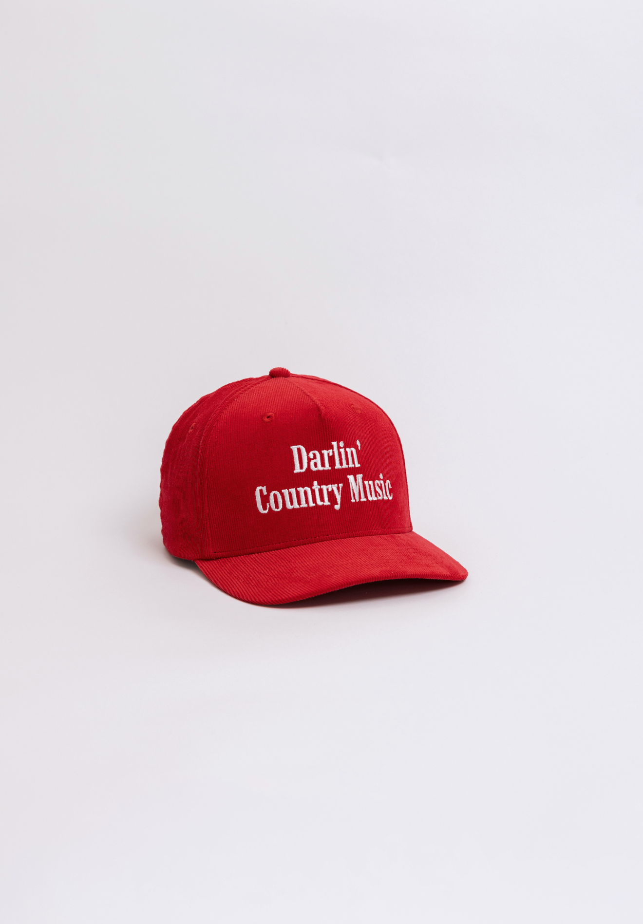Country Music Corduroy Snapback - Red
