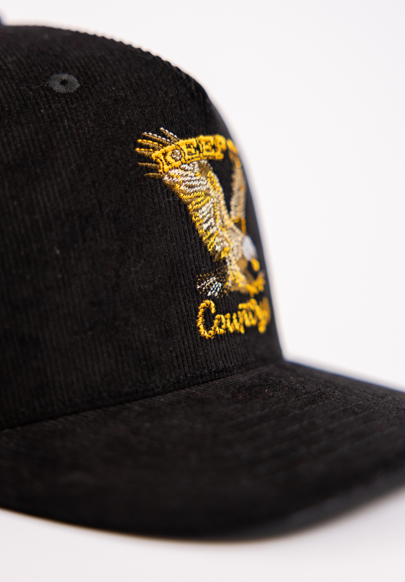 Keep It Country Corduroy Snapback - Black